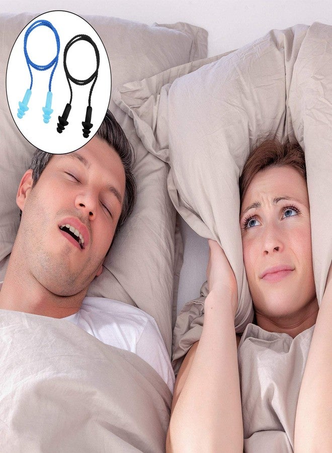 Bememo 20 Pairs Corded Ear Plugs Reusable Silicone Earplugs with String Shooting Range Swimming Noise Cancelling Reduction Hearing Protection for Sleep Work Construction - Image 3